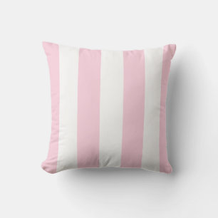 Grille rose et blanche   Cabana Coussin extérieur