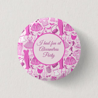 Grillecore, rosa und rosa Modedesign Button