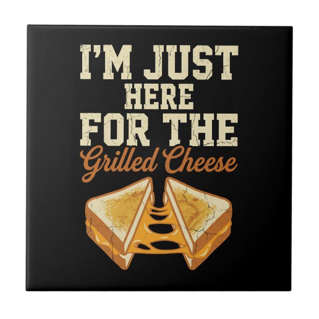 Grilled Cheese Day Fliese (Vorderseite)