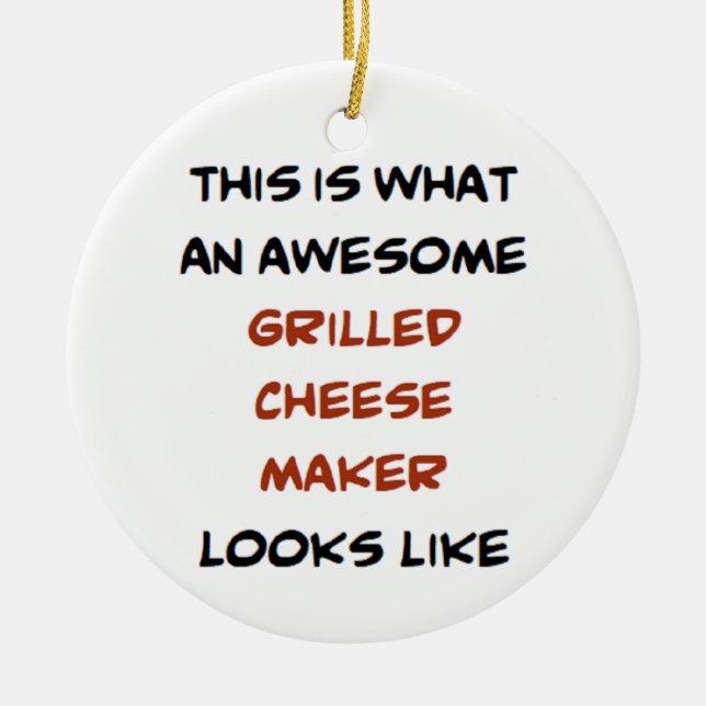 grilled cheese maker, awesome keramik ornament (Vorne)