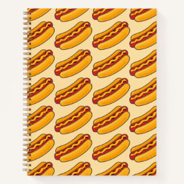 Grilled Hot Dog Pattern Notizbuch
