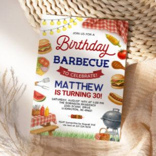Grillen 30. Geburtstag Einladung