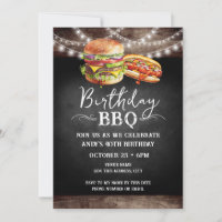 Grillen 40. Geburtstag Einladung