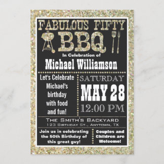 GRILLEN 50. Geburtstags-Party Einladung