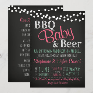 GRILLEN Baby Beer BaBy-Q Buchkarte & Einladung