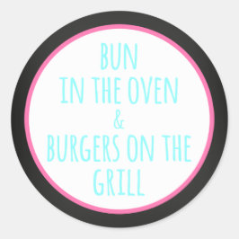 GRILLEN Baby Bekleidung| Runder Aufkleber