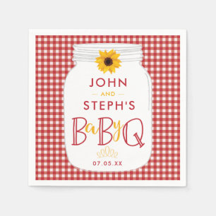 GRILLEN Baby-Duschen-Servietten, BaByQ Grill-Party Serviette