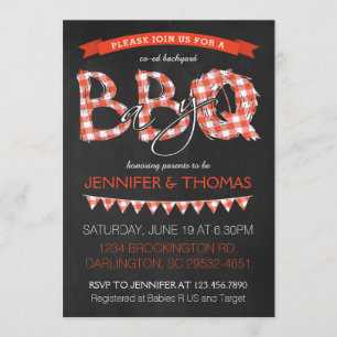 GRILLEN Baby Shower Einladung