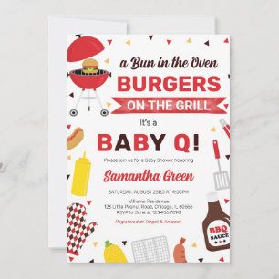 GRILLEN Baby Shower Einladung