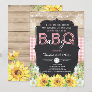 GRILLEN Baby Shower Einladung Baby Q Paare Dusche