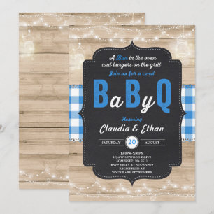 GRILLEN Baby Shower Einladung Baby Q Paare Dusche