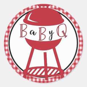 GRILLEN Baby Shower Stickers