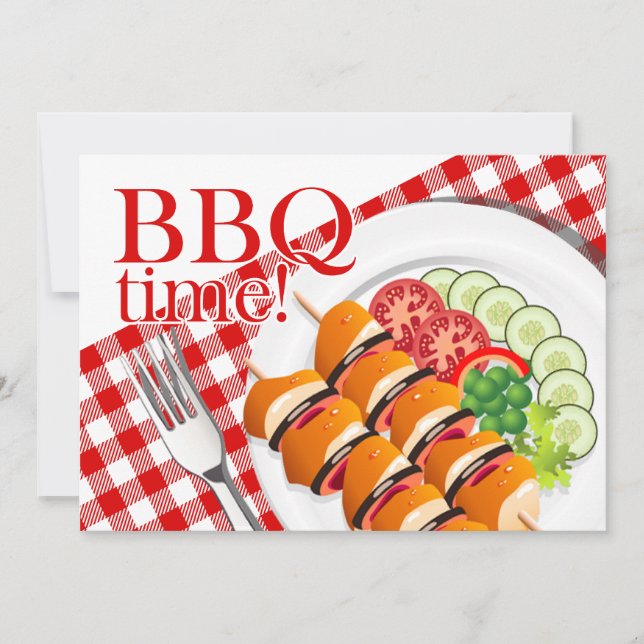 GRILLEN Backyard Cookies Sommersommer Party Einladung (Vorderseite)