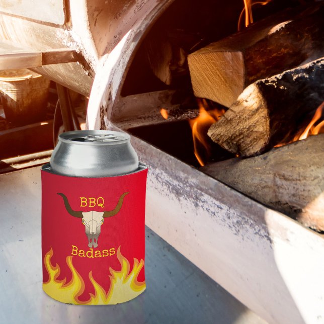 Grillen Badass: Kuhschädel Dosenkühler (Von Creator hochgeladen)