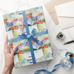 Grillen Barbecue Party Geschenkpapier