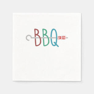 Grillen Barbecue Party seine Grillzeit Serviette
