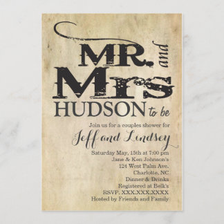 GRILLEN BBG COUPles: Duscheinladung Einladung