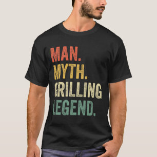 Grillen BBQ Lustiger Mann Mythos Grill-Legende Vat T-Shirt