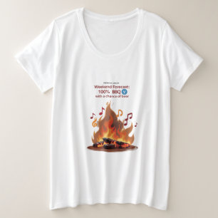 GRILLEN Beats & Sizzles Plus-Größenvorausschätzu Große Größe T-Shirt