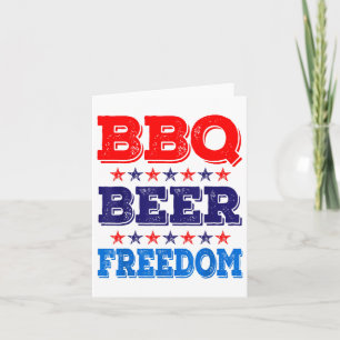 Grillen Beer Freedom America Party 4. Juli 2010 Karte