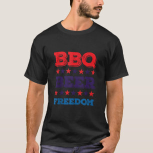 GRILLEN Beer Freedom America Party 4. Juli Tan T-Shirt