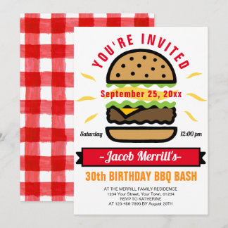 Grillen Birthday blockiert jede zeitliche Einladun Einladung