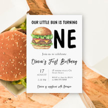 GRILLEN Burger Erste Geburtstagspartei