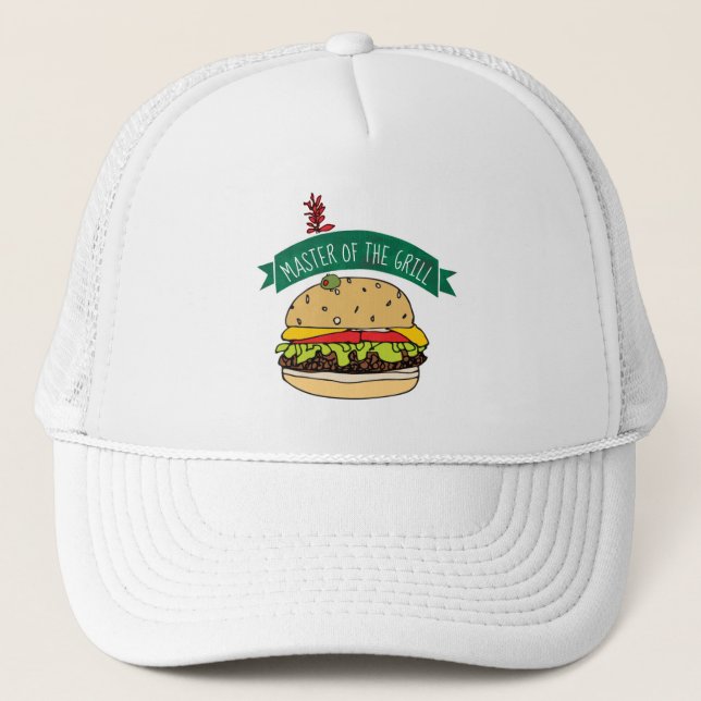 GRILLEN Burger Master of the Grill Truckerkappe (Vorderseite)