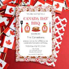 Grillen Canadian Day Einladung
