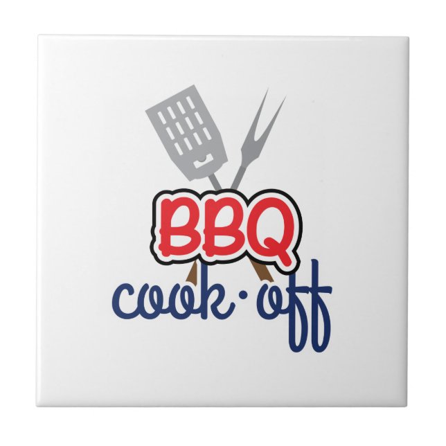 Grillen Cook-Off Fliese (Vorderseite)