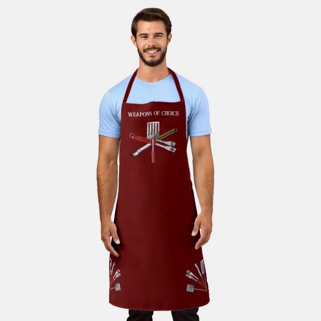 Grillen des Choice Grillens Schürze (Getragen)