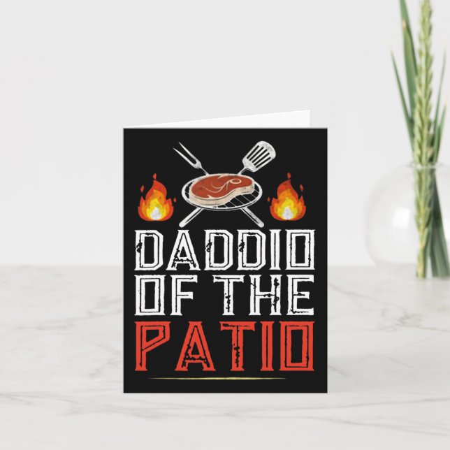 Grillen des Patios Karte (Vorderseite)