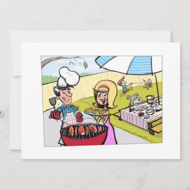 **GRILLEN DES VATER** EINLADUNG (Vorderseite)