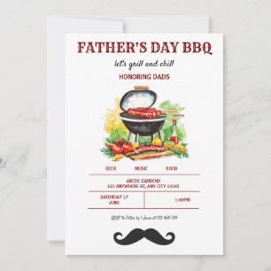 Grillen des Vaters Einladung