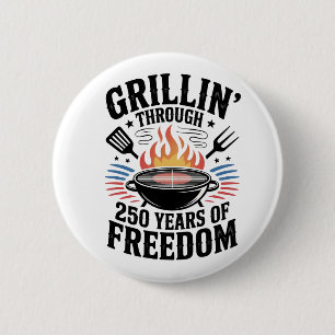 Grillen durch die 250. Freiheitsgrill 4. Juli Button