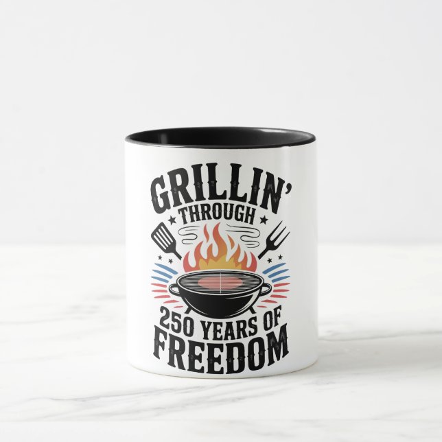 Grillen durch die 250. Freiheitsgrill 4. Juli Tasse (Zentrum)