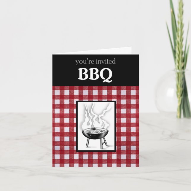 GRILLEN Einladungskarte (Vorderseite)