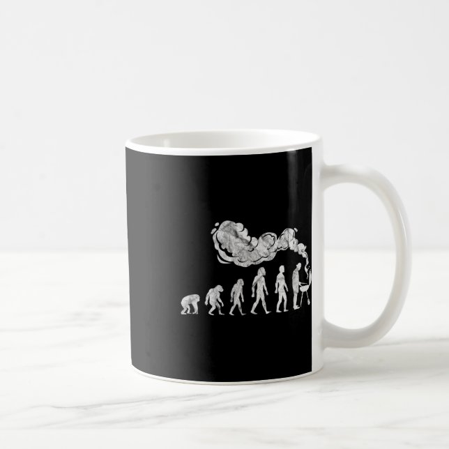 Grillen Evolution Funny Barbeque Grill Master Gril Kaffeetasse (Rechts)