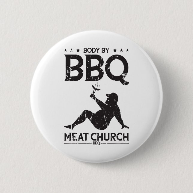Grillen Fleisch Grillen der Kirche - Grillen Enthu Button (Vorderseite)