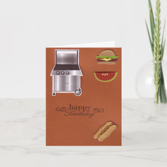 GRILLEN Geburtstags-Karte Karte (Vorderseite)