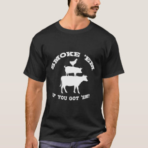 Grillen Geschenke für Männer Fleisch rauchen Barbe T-Shirt