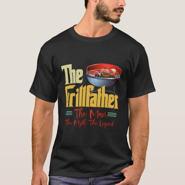 Grillen Grillen Grill Grill Fathers T-Shirt (Vorderseite)