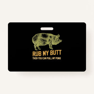 GRILLEN  GRILLEN Grill Pig Funny Schweinefleisch-I Ausweis