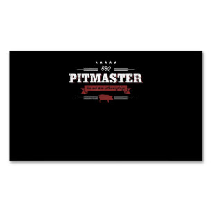 GRILLEN GRILLEN Pitmaster niedrig und langsam ist Magnetische Visitenkarte