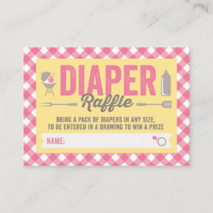 GRILLEN Ikonen-rosa Karo-Windelraffle-Karten-Karte Begleitkarte