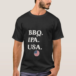 Grillen IPA USA Funny Patriotic 4. Juli Biene T-Shirt