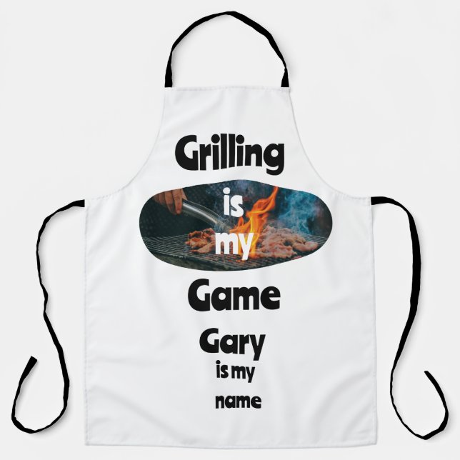 Grillen ist mein Spiel Schürze (Vorderseite)