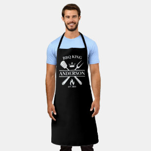 GRILLEN King Barbecue Personalisiert Schürze