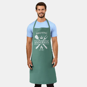 GRILLEN King Barbecue Personalisiert Schürze