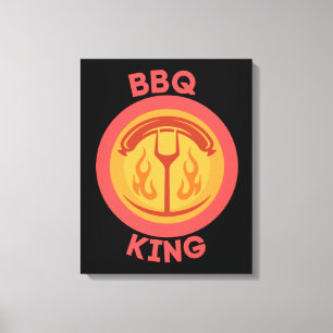 GRILLEN KING LEINWANDDRUCK